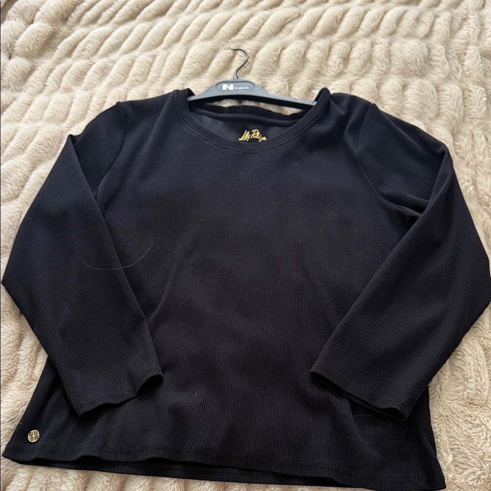 Lilly Pulitzer Classic Black Long Sleeve Tee